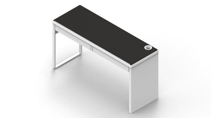 17064-XA62X-Black-w-White-Stitching-IKEA-MICKE-Desk-Mat-56-142-cm-Full-d