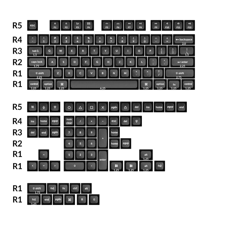 18979-FXQJ6-Keychron-White-on-Black-137-Key-KSA-Profile-Double-Shot-PBT