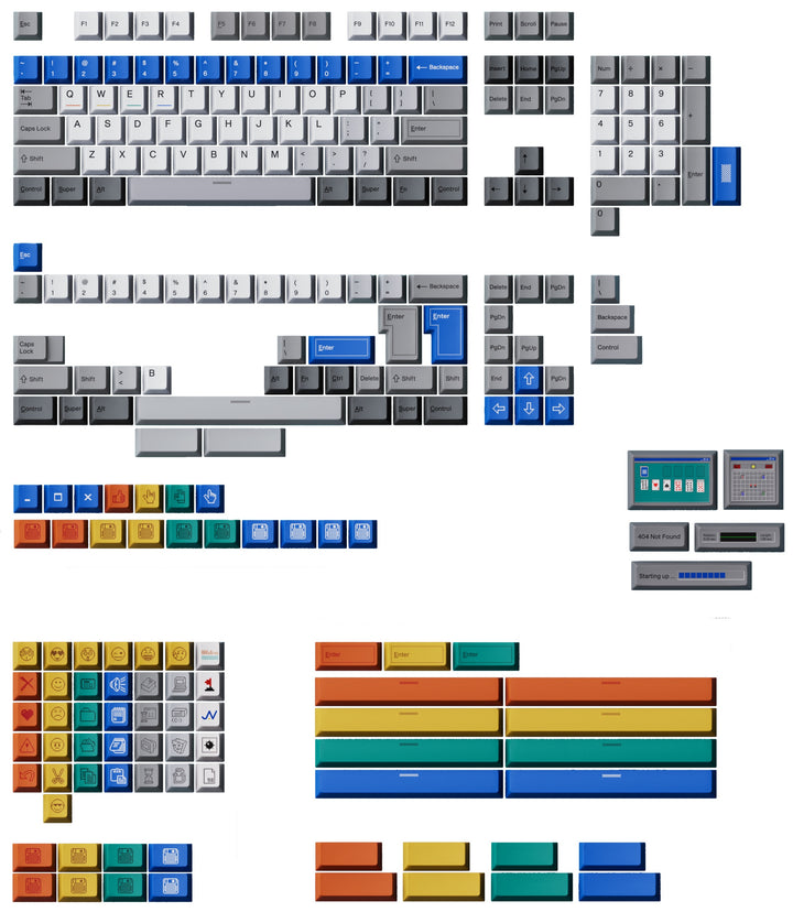 22776-K2IYM-Click-Inc-80Retros-Win-1998-245-Key-Cherry-Profile-PBT-Keyca