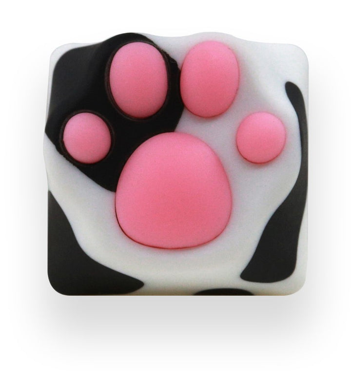 4887-593L7-Dairy-Cow-Kitty-Paw-ABS-Silicone-Keycap